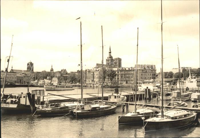 Stralsund Mecklenburg Vorpommern Hafen Segelboot