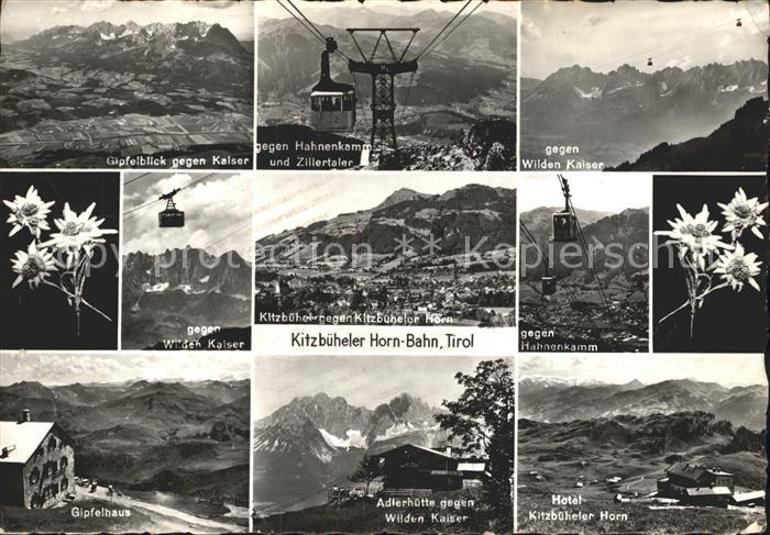 Kitzbuehel Tirol Kitzbueheler Horn Bahn Hahnenkamm Gipfelhaus Berghuette Kaiserg