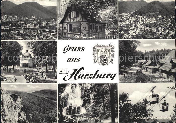 Bad Harzburg Panorama Maerchenwald Kurpark Molkenhaus Schwebebahn Burgberg Wasse