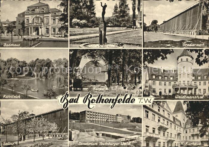 Bad Rothenfelde Badehaus Wittekindsprudel Gradierwerk Weidtmanshof Kurpark Kahnt
