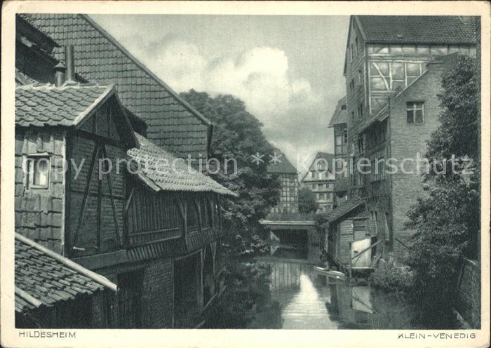 HILDESHEIM  CITY Klein Venedig Kupfertiefdruck