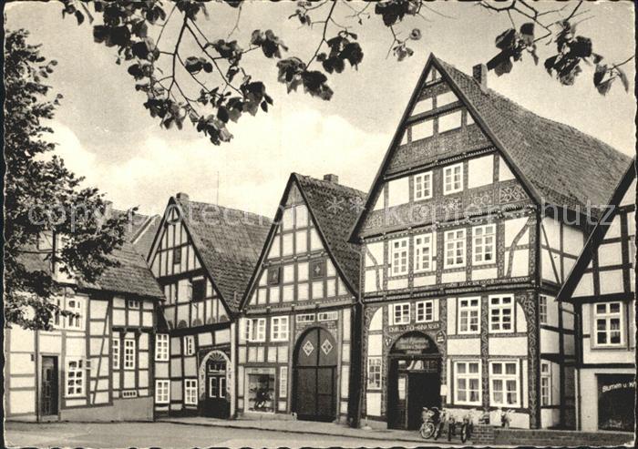 Bad Salzuflen Alte Fachwerkhaeuser am Salzhof