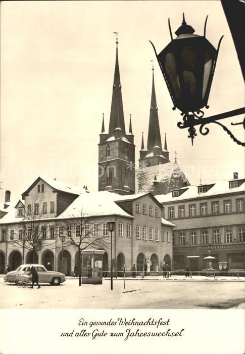 Saalfeld Saale Kirche Weihnachtskarte Neujahrskarte