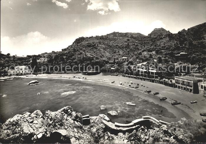 Taormina Sizilien Spiaggia Mazzaro Strand