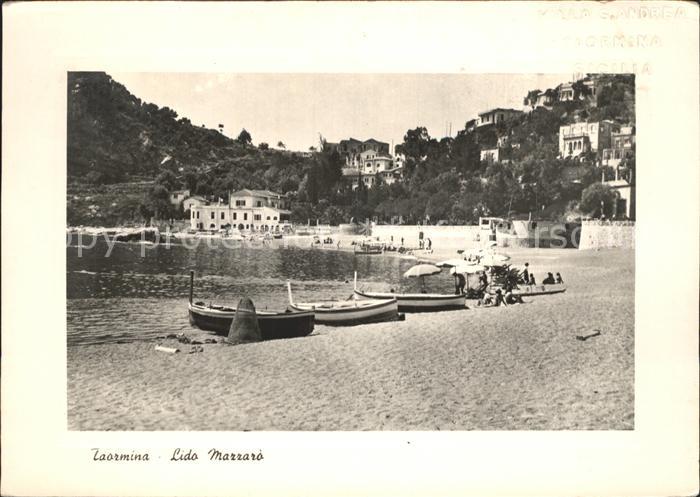 Taormina Sizilien Lido Marraro Spiaggia Strand