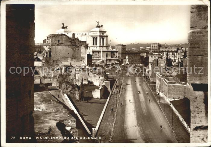 Roma Rom Via dell Impero Dal Colosseo