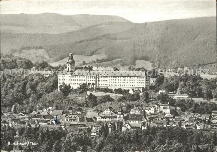 Rudolstadt Stadtbild mit Schloss