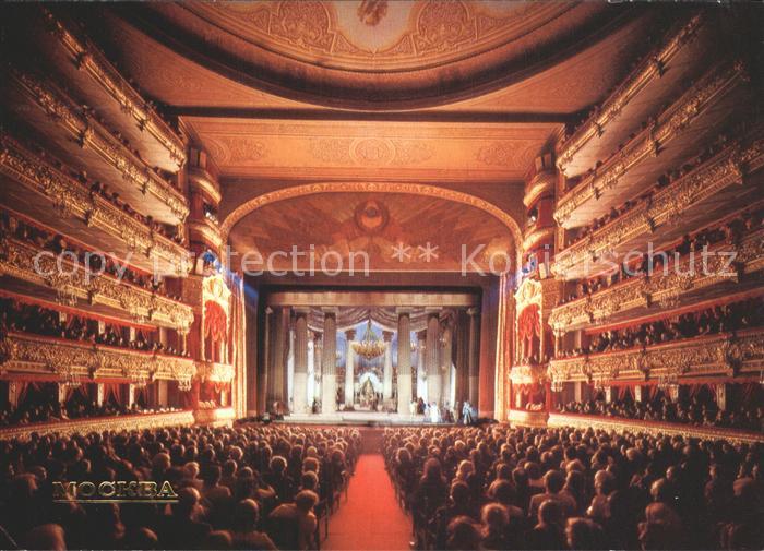 Moscow Moskva Auditorium of the State Academic Bolshoi Theatre of the UssR