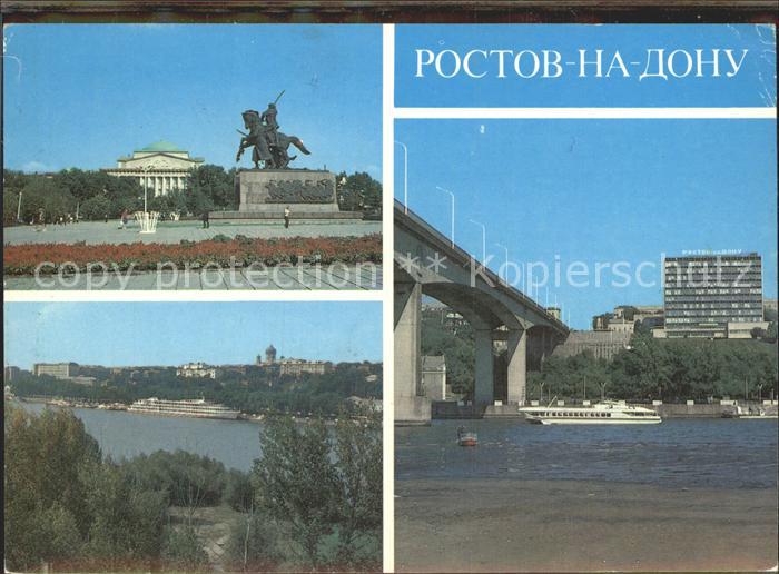 Rostow am Don Denkmal Reiterstandbild Bruecke