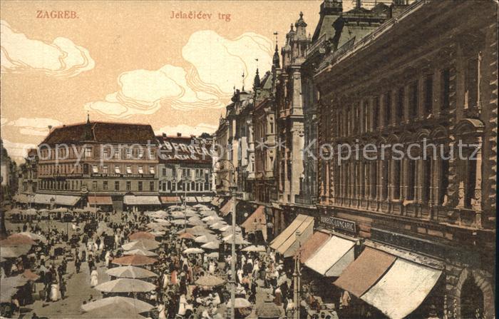 Zagreb Place du banus Jelacic