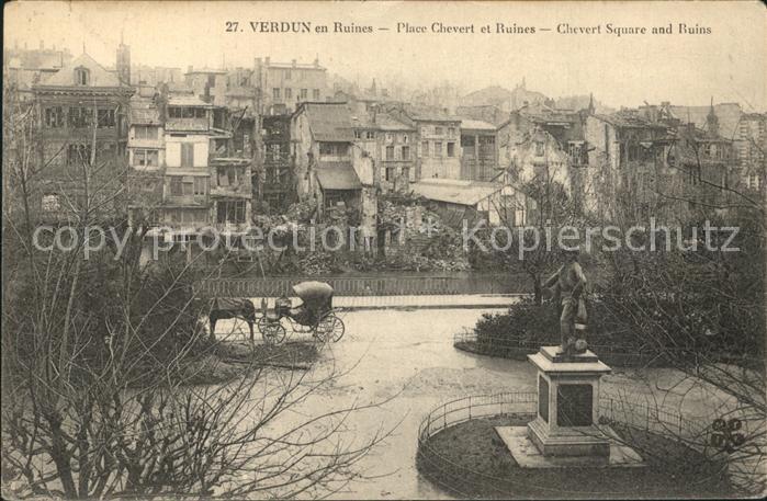 Verdun Meuse Ruines Place Chevert