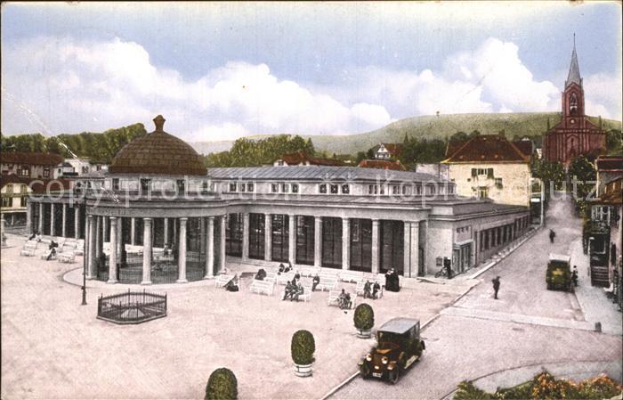 Bad Pyrmont Brunnenplatz mit Wandelhalle