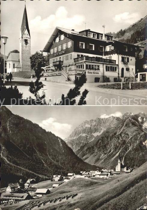 Mittelberg Kleinwalsertal Hotel Pension Neue Krone