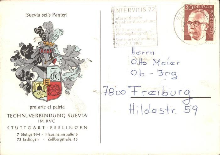 STUTTGART CITY Esslingen Technische Verbindung Suevia