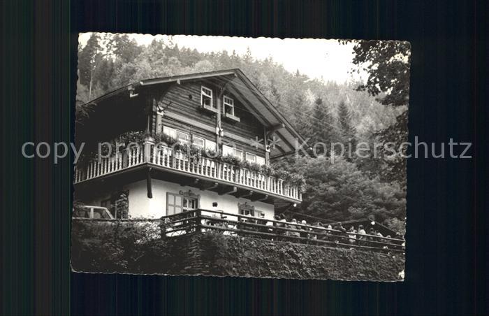 Schwarzburg Thueringer Wald Schweizerhaus im Schwarzatal