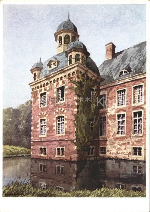 Westfalen Region Wasserburg Schloss Velen Kuenstlerkarte C. Determeyer