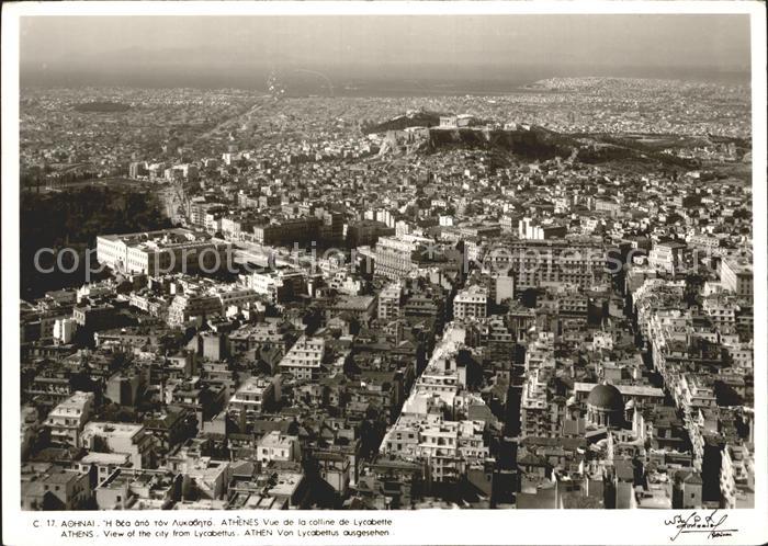 Athen Griechenland Fliegeraufnahme