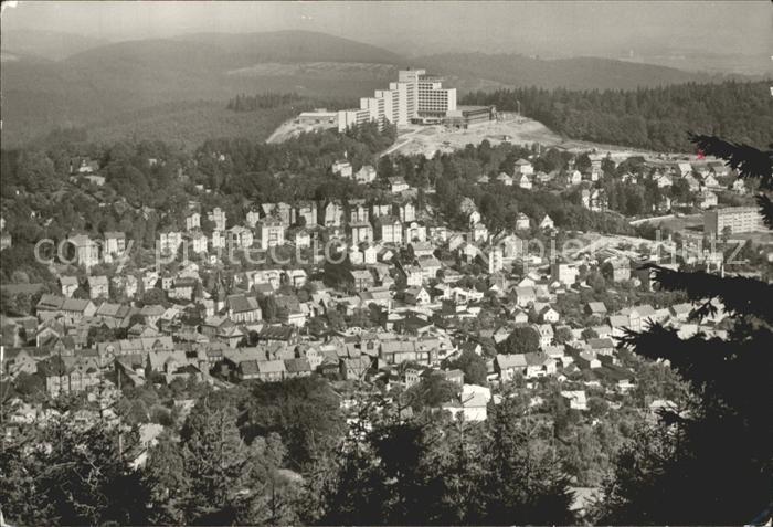 Friedrichsroda Fliegeraufnahme mit FDGB Ferienheim August Bebel