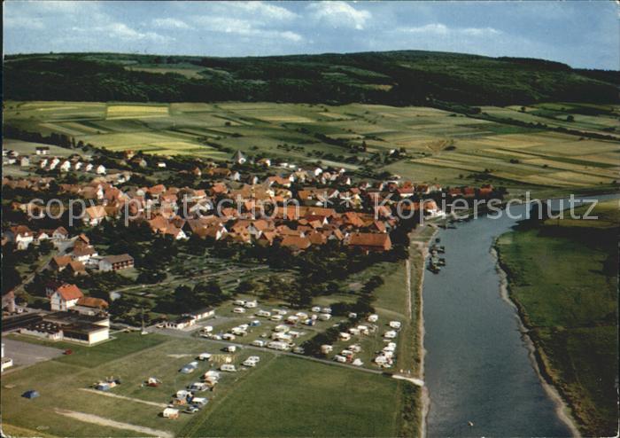 Oedelsheim Fliegeraufnahme mit Weser Camping