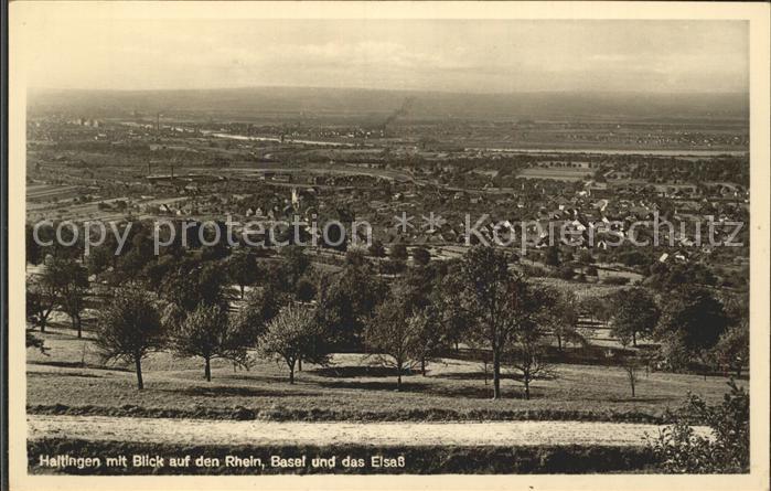 Haltingen Weil am Rhein BW mit Rhein Basel Elsass