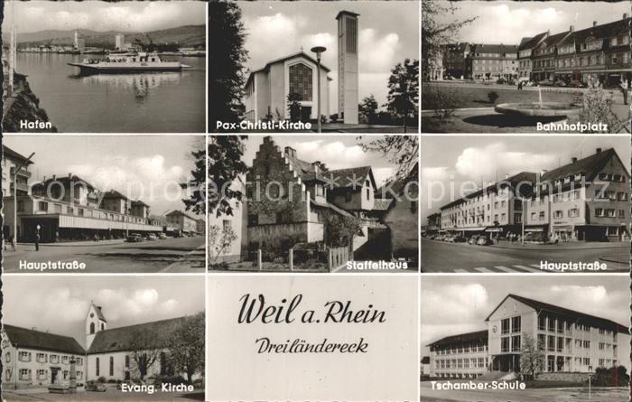 Weil Rhein Hafen Bahnhofplatz Staffelhaus