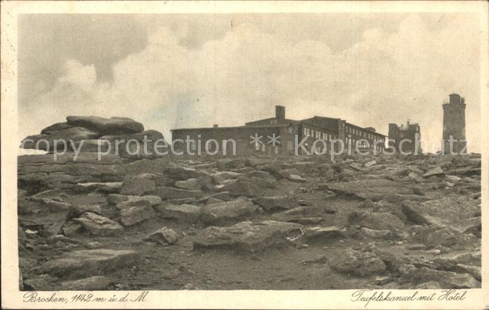Brocken Harz Teufelskanal mit Hotel