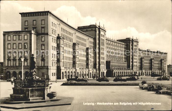LEIPZIG Sachsen Rossplatz mit Maegdebrunnen
