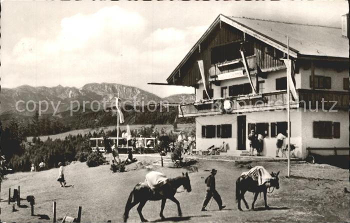Bad Toelz Blomberghaus mit Benediktenwandgruppe Packesel