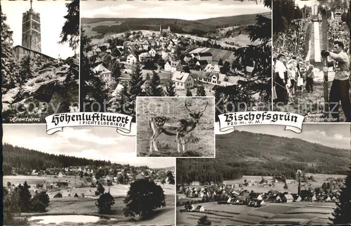 Bischofsgruen Total Asenturm Sommer Sprungschanze Ortsansichten