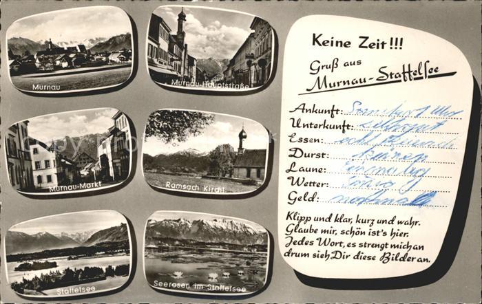 Murnau Staffelsee Total Haupstr Markt Ramsach Kirchl Staffelsee Seerosen