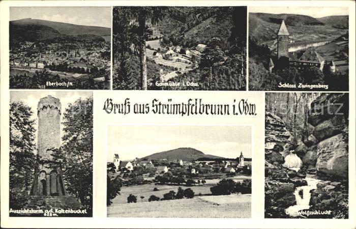 Struempfelbrunn Eberbach Gaumuehle Schloss Zwingenburg Aussichtsturm Panorama Wo