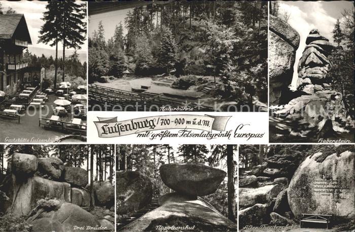 Luisenburg Gaststaette Naturbuehne Haberstein Drei Brueder Napoleonshut Alter Th
