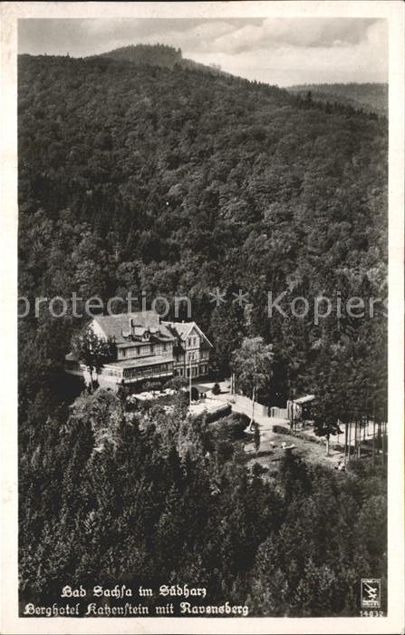 Bad Sachsa Harz Berghotel Katzenstein mit Ravensberg Fliegeraufnahme