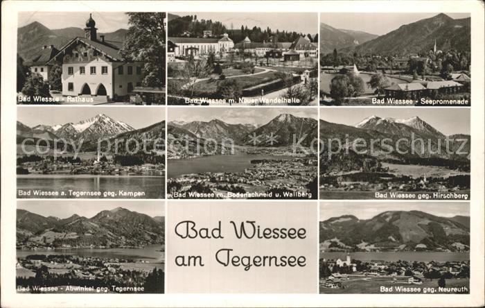 Bad Wiessee Rathaus Neue Wandelhalle Seepromenade Tegernsee Bodenschneid Hirschb