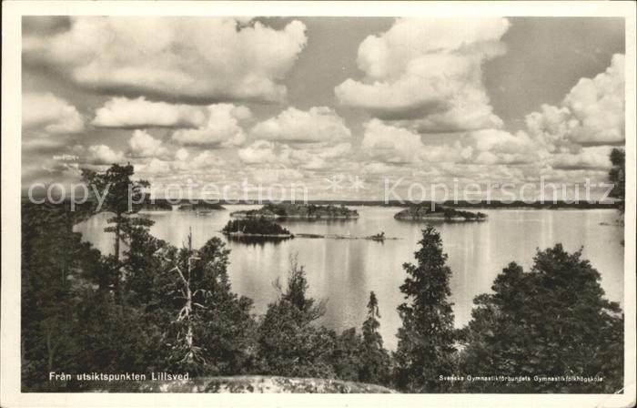 Schweden Fran utsiktspunkten Lillsved