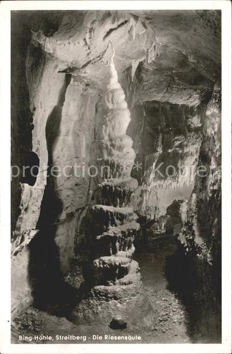 Streitberg Oberfranken Bing Hoehle Riesensaeule