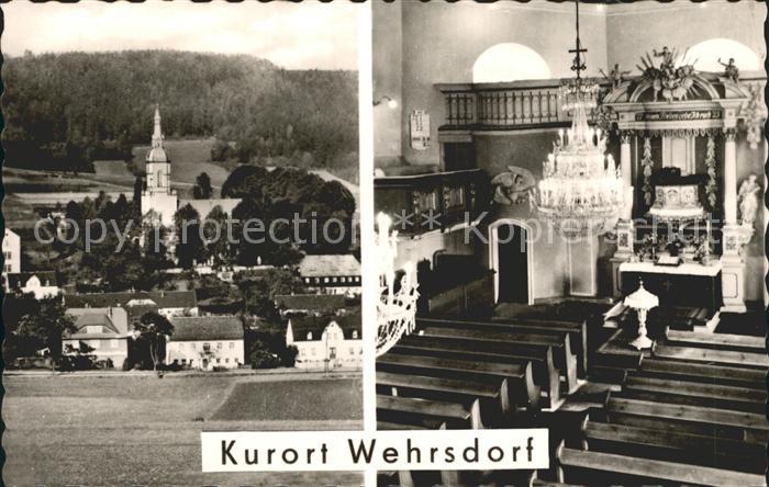 Wehrsdorf Sachsen Teilansicht Kirche Inneres