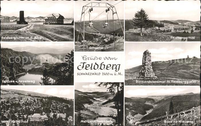 Feldberg Schwarzwald Feldbergturm Schwebelift Feldberger Hof Feldsee Bismarckden