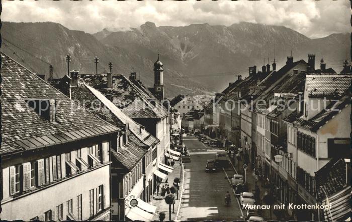 Murnau Staffelsee Dorfpartie mit Krottenkopf
