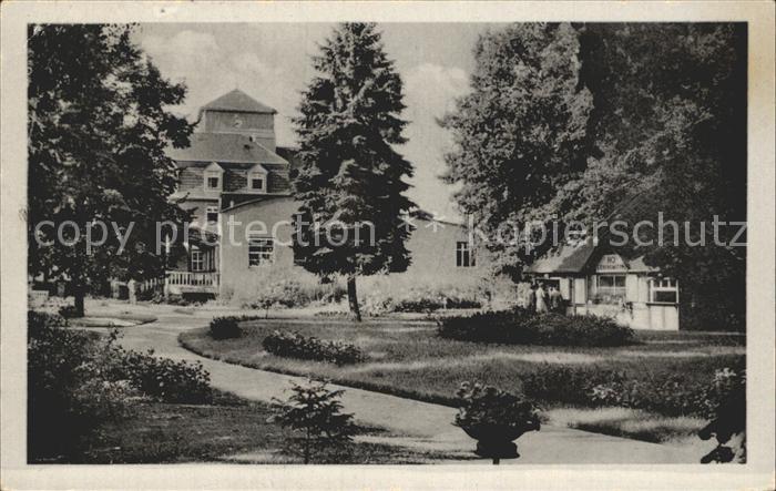 Bad Wilsnack Kurgarten mit Kurhaus