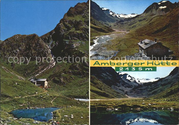 Ambergerhuette mit Schwefelsee und Sulztal Ferner