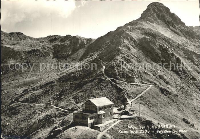 Schruns Vorarlberg Wormser Huette mit Kapelljoch