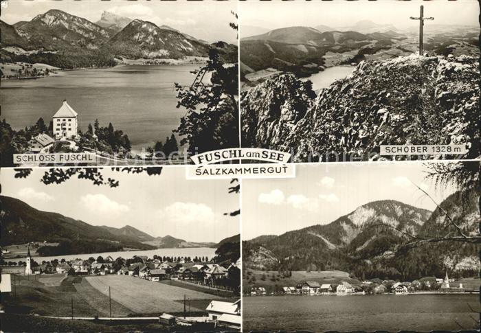 Fuschl See Salzkammergut Schloss Fuschl Schober Ortsansicht