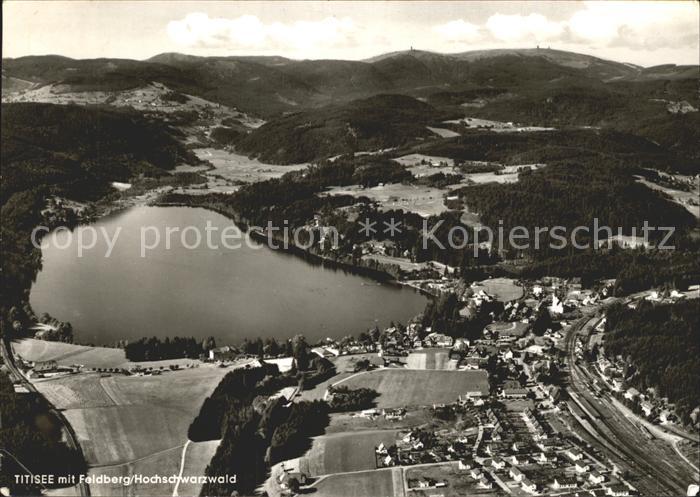 TITISEE Schwarzwald BW mit Feldberg Fliegeraufnahme