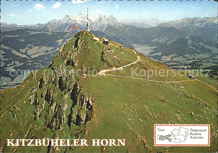 Kitzbuehel Tirol Kitzbueheler Horn Gipfelhaus Grossglockner und Grossvenediger F