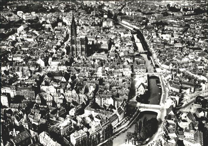 Strasbourg Alsace Vue prise en avion Muenster