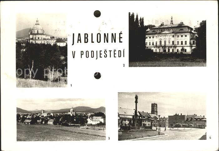 Jablonne Podjestedi Gabel Kosfel sv Vavrince Rokokovy zamek Pohled na mesto Miro