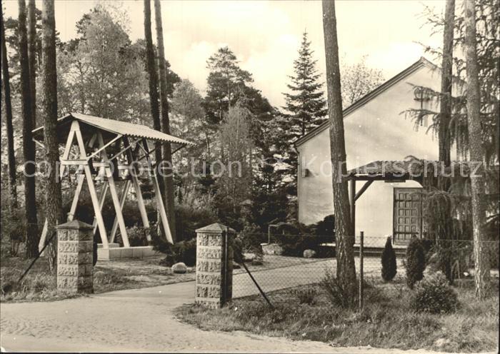 Bernau Berlin Hoffnungstaler Anstalten Glockenstuhl und Kirche