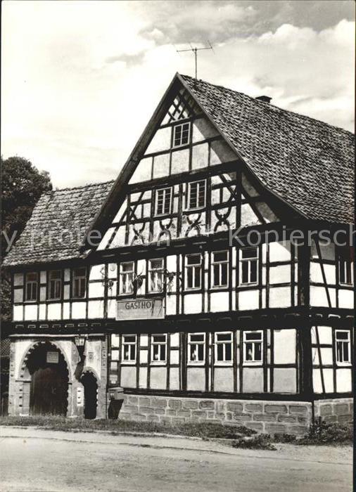 Suhl Thueringer Wald Gasthof Zum goldenen Hirsch Suhler Neundorf