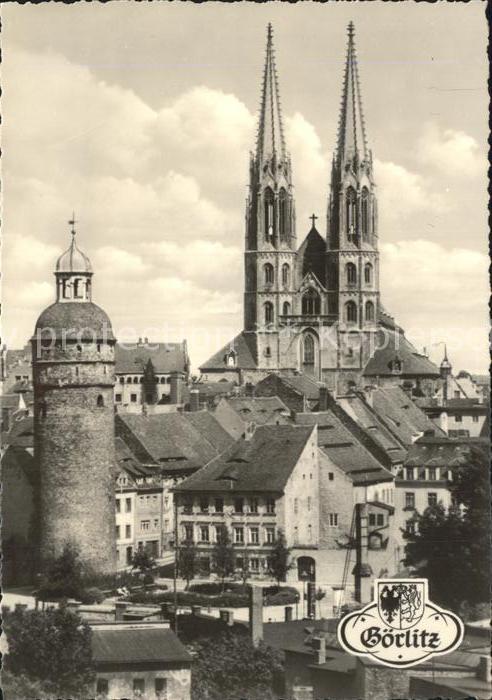 Goerlitz Sachsen Nicolaiturm und Peterskirche
